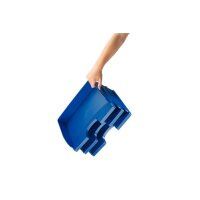 LEITZ Briefkorb Plus quer 52180035 blau