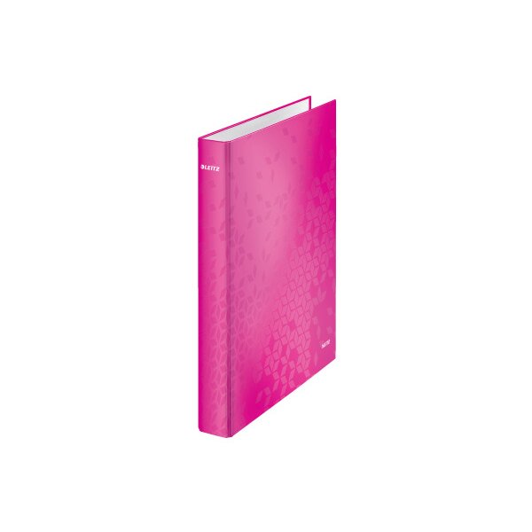 LEITZ Classeur anneaux WOW 4cm 42410023 2 anneaux rose A4+