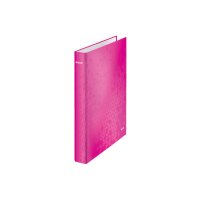 LEITZ Classeur anneaux WOW 4cm 42410023 2 anneaux rose A4+