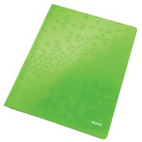 LEITZ Chemise à lamelle WOW, A4, en carton, vert