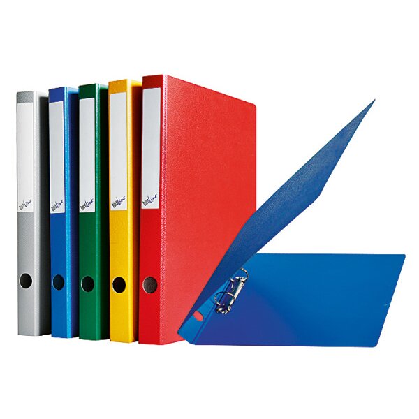 BÜROLINE Ringbuch 3cm 15140305PE1U 2 Ringe blau A4