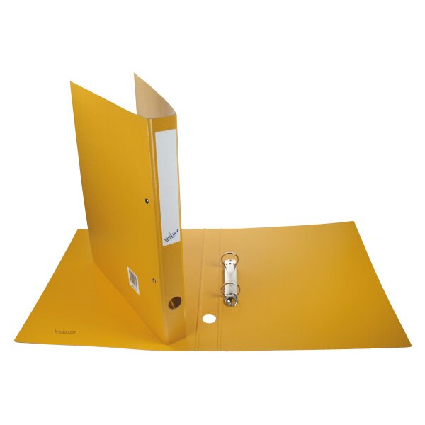 B&Uuml;ROLINE Ringbuch 3cm 15140320PE1U 2 Ringe gelb A4