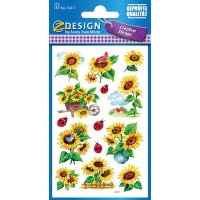 AVERY Zweckform Sticker ZDesign tournesols & coccinelles