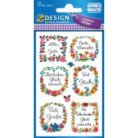 AVERY Zweckform Sticker ZDesign tournesols & coccinelles