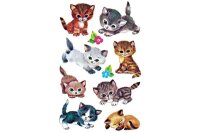 Z-DESIGN Sticker Kids 4346 Katzen 3 Stück