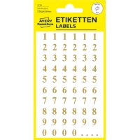 AVERY Zweckform Sticker, chiffres, or