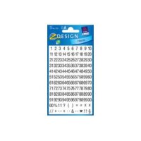 Z-DESIGN Letters schwarz 3721 Condensed Helvetica 2 Blatt