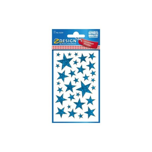 Z-DESIGN Film effet bleu 52259 &eacute;toiles No&euml;l