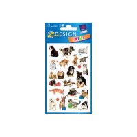 Z-DESIGN Sticker Kids 53487 Hunde/Katzen 3 Stück