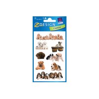 Z-DESIGN Sticker Creative 55972 Hundekinder 3 Stück