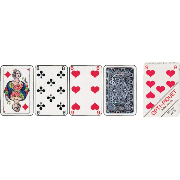 AGMÜLLER Jasskarten Piquet Opti 57x89mm 1002638 36 Karten