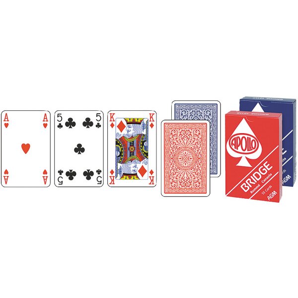 AGMÜLLER Bridge Apollo 57x89mm 106801218 rouge 55 cartes