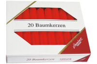 STEINHART Baumkerzen 100x13mm 02333-10 rot 20 Stück