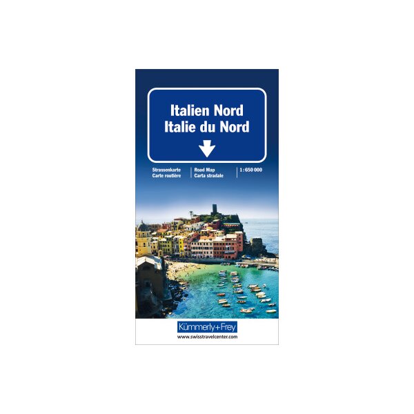 KÜMMERLY+FREY Strassenkarte 3-259-01842- Italien Nord 1:650000