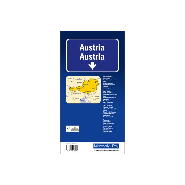 KÜMMERLY+FREY Strassenkarte 325901115 Österreich 1:500000