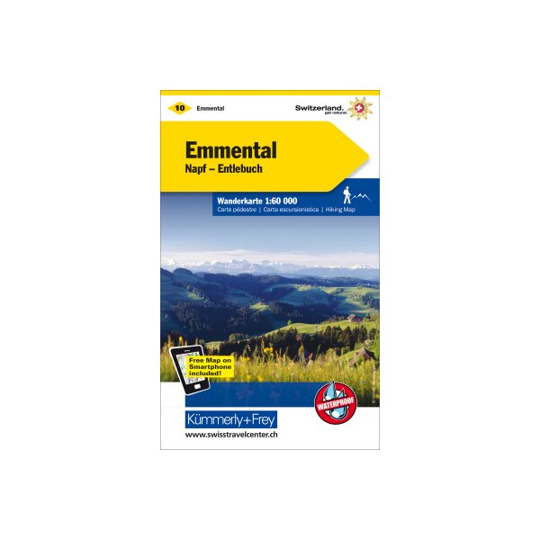 KÜMMERLY+FREY Wanderkarte 325902210 Emmental-Entlebuch 1:60000