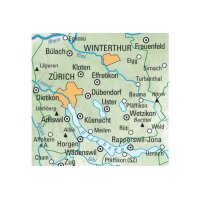 KÜMMERLY+FREY Wanderkarte 325902206 Zürich 1:60000