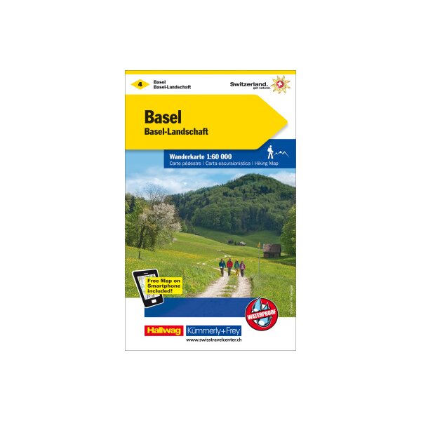 KÜMMERLY+FREY Wanderkarte 325902204 Basel-Basel-L 1:60000