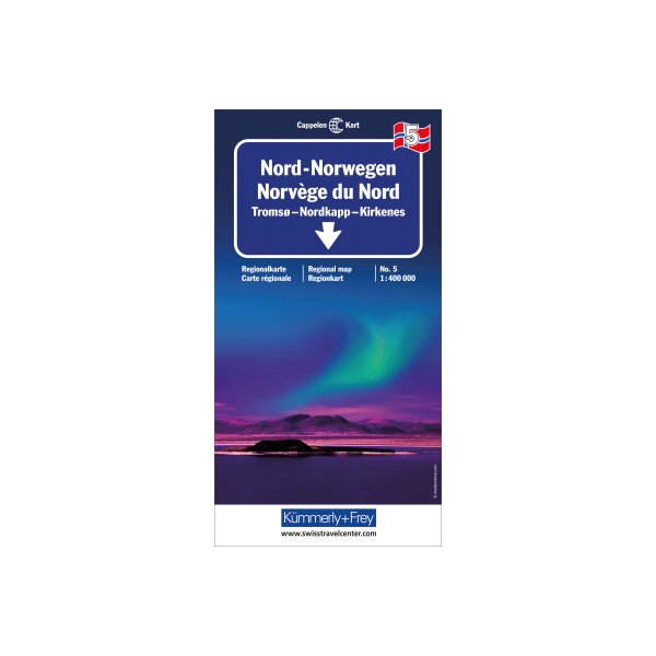 KÜMMERLY+FREY Strassenkarte 3-259-01825- Nord-Norwegen Nr. 05 1:400 000