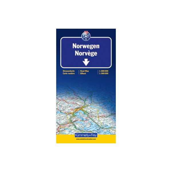 KÜMMERLY+FREY Strassenkarte 325901058 Norwegen 1:750000