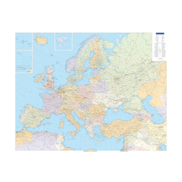 KÜMMERLY+FREY Plano Europe 100x126cm 325994156 politique 1:4,5 Mio.