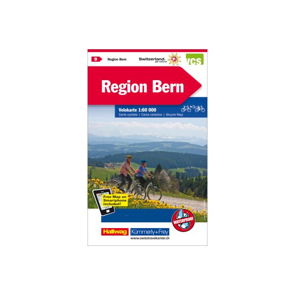 KÜMMERLY+FREY Velokarte 3259024096 Region Bern 1:60000