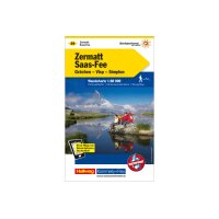 KÜMMERLY+FREY Wanderkarte 325902224 Zermatt-Saas Fee...