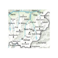 KÜMMERLY+FREY Wanderkarte 325902224 Zermatt-Saas Fee...