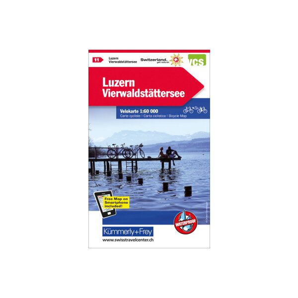 KÜMMERLY+FREY Velokarte 1:60000 259024119 Luzern-Vierwaldstättersee