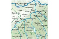 KÜMMERLY+FREY Wanderkarte 325902205 Aargau 1:60000