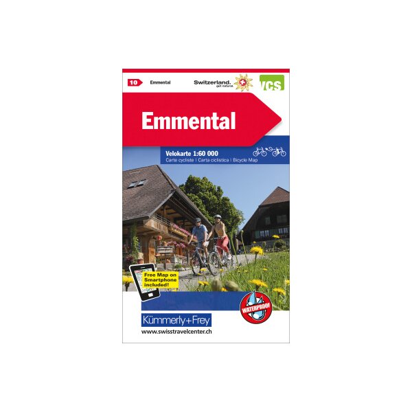 KÜMMERLY+FREY Velokarte 325902410 Emmental 1:60000