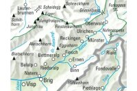 KÜMMERLY+FREY Carte des randonnées 325902225 Aletsch-Goms 1:60000