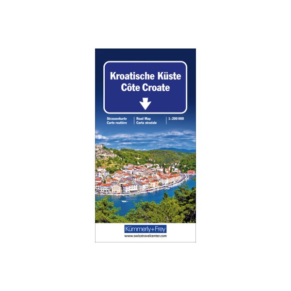 HALLWAG Strassenkarte 325901414 Kroatische Küste 1:200000