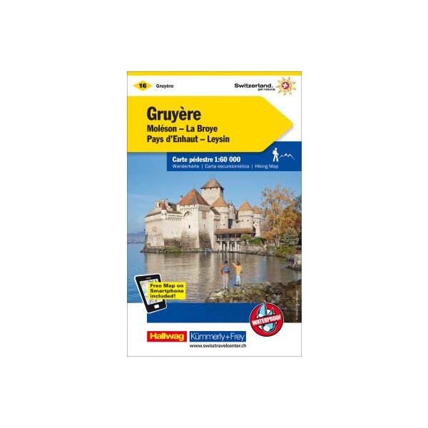 KÜMMERLY+FREY Wanderkarte 325902216 Gruyère-Moleson 1:60000