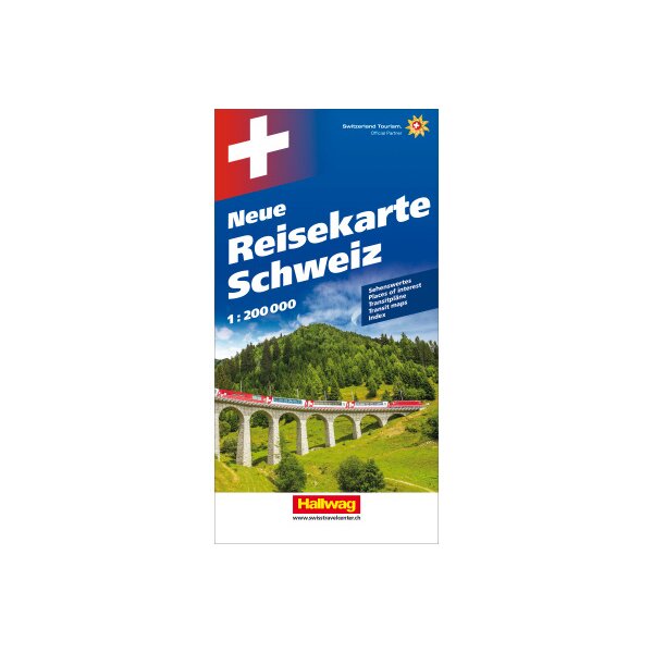 HALLWAG Neue Reisekarte 3-8283-3021- Schweiz 1:200000