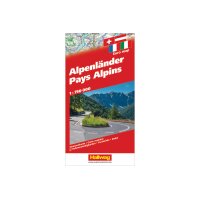 HALLWAG Strassenkarte 3-8283-1060- Alpenländer 1:750000