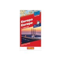 HALLWAG Strassenkarte 382830993 Europa (Dis/BT) 1:3,6 Mio.
