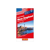 HALLWAG Strassenkarte 382830755 New England 1:1 Mio.