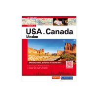 HALLWAG Strassenatlas 382830835 USA/Canada/Mexiko