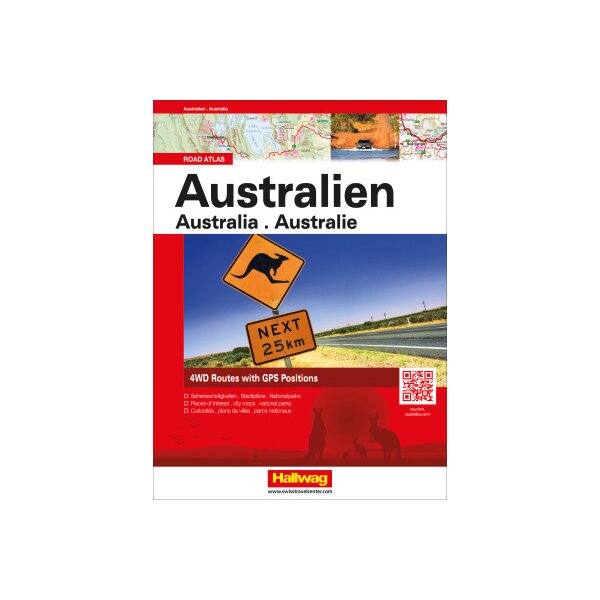 HALLWAG Strassenatlas 978-3-8283-0 Australien