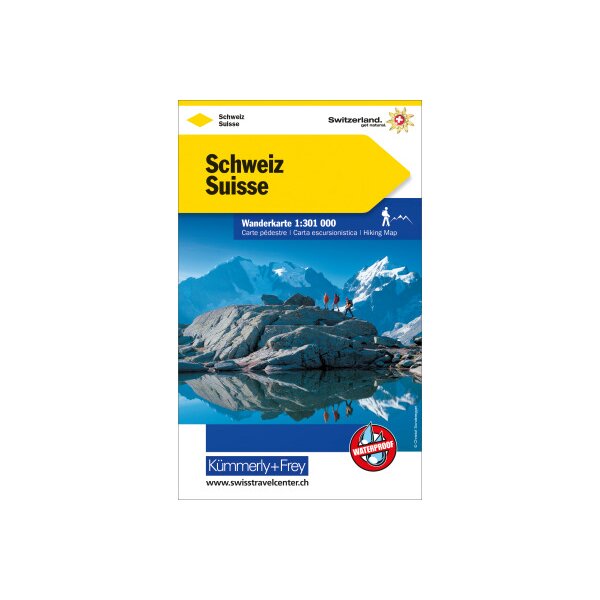 KÜMMERLY+FREY Wanderkarte 325902200 Schweiz 1:301000