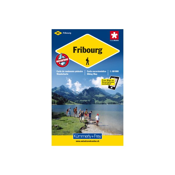 KÜMMERLY+FREY Wanderkarte 325902231 Fribourg 1:60000