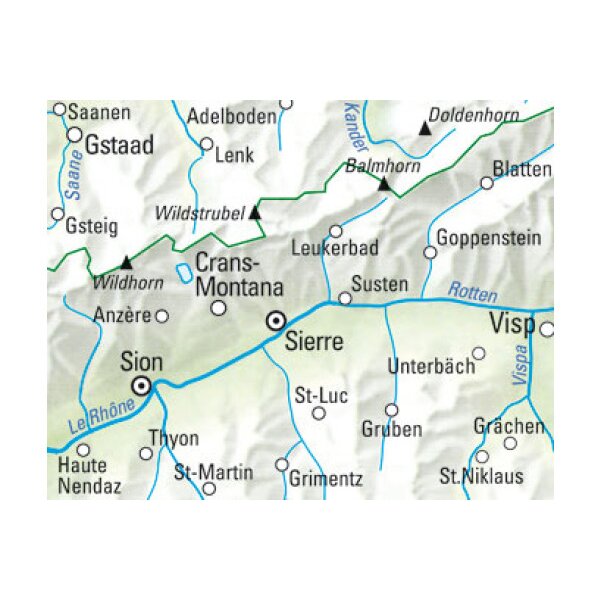 KÜMMERLY+FREY Wanderkarte 325900223 Crans-Montana 1:60000