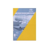 ARTOZ Cartes 1001 A6 107322262 220g, jaune soleil 5 feuilles