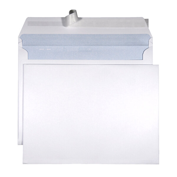 Enveloppes C4 Soufflet Fermeture auto-adhésive sans Fenêtre blanc 120g/m2 (200 pièce)