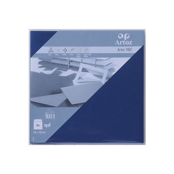 ARTOZ Couverts 1001 160x160mm 107454184 100g, classic blau 5 Stück