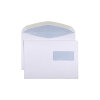 Enveloppes C5 Gommé/ Fermeture gommée Fenêtre à droite nouvelle norme  blanc 100g/m2 (500 pièce)
