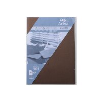 ARTOZ Papier 1001 A4 107796146 100g, braun 5 Blatt