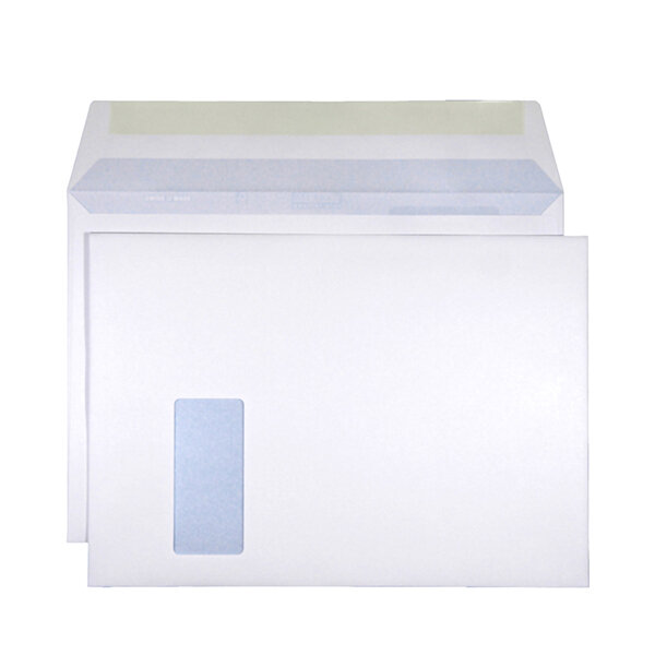 Enveloppes C4 Gommé/ Fermeture gommée Fenêtre à gauche  blanc 120g/m2 (250 pièce)