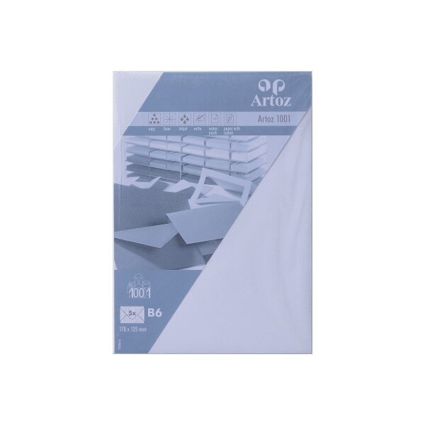 ARTOZ Enveloppes 1001 B6 107364182 100g, blanc fleur 5 pcs.